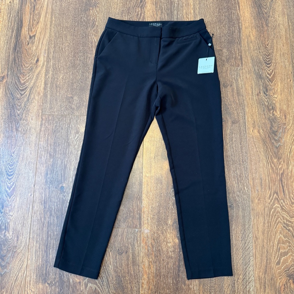 NEW with Tags Laundry by Shelli Segal Women’s Black Trouser Pants size 10